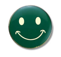 Enamel Smiley Face Badge