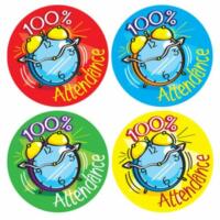 100% Attendance quad pack