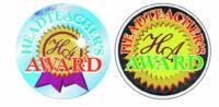 Metallic 'Headteachers Award' sticker