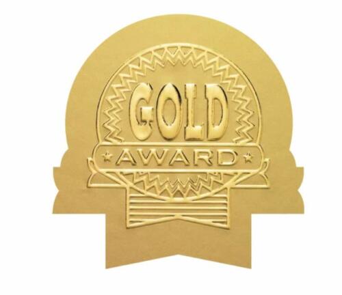 Metallic  'Gold Award' sticker