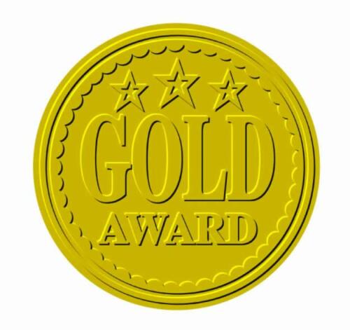 Metallic 'Gold Award' sticker 43mm