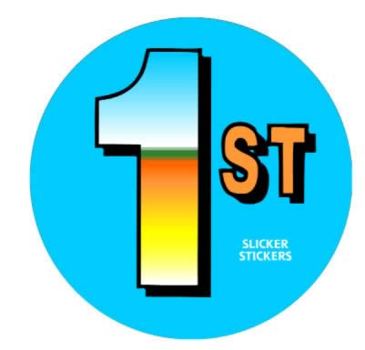 1st sticker 30mm
