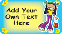 Personalised Stickers - Groovy Chicks (6 designs)