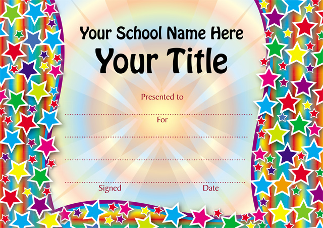 Customised Certificates (minimum quantity of 50)
