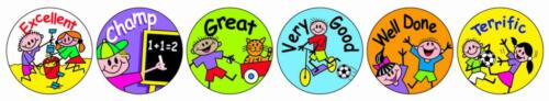 Excellent/Great/Very Good etc. stickers