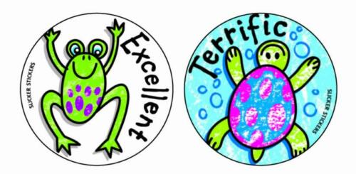 Excellent & Terrific' sticker