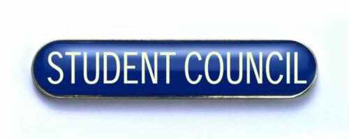 STUDENT COUNCIL badge blue (pack of 5)