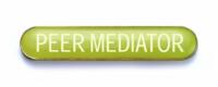 PEER MEDIATOR badge yellow (pack of 5)