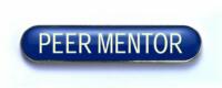 PEER MENTOR badge blue (pack of 5)