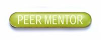 PEER MENTOR badge yellow (pack of 5)