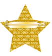 Red glitter star enamel badge - Image 2