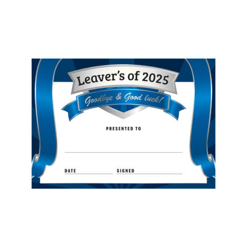 Leavers of 2025 Certificate