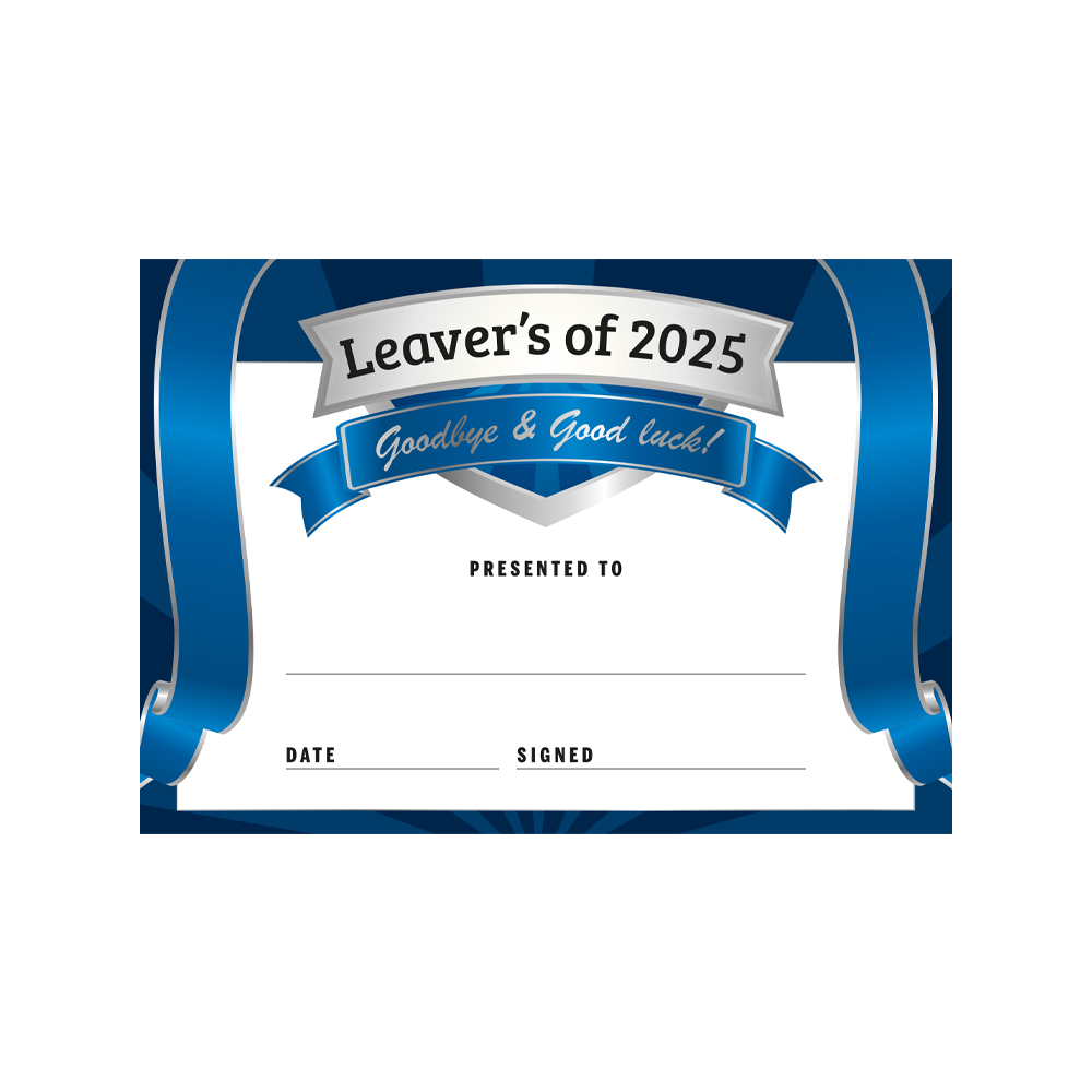 Leavers of 2025 Certificate