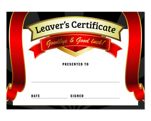 Leavers Certificates