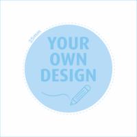 25mm personalised sticker web image