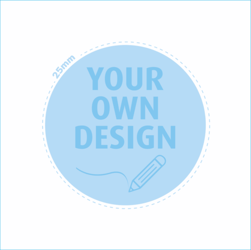 25mm personalised sticker web image