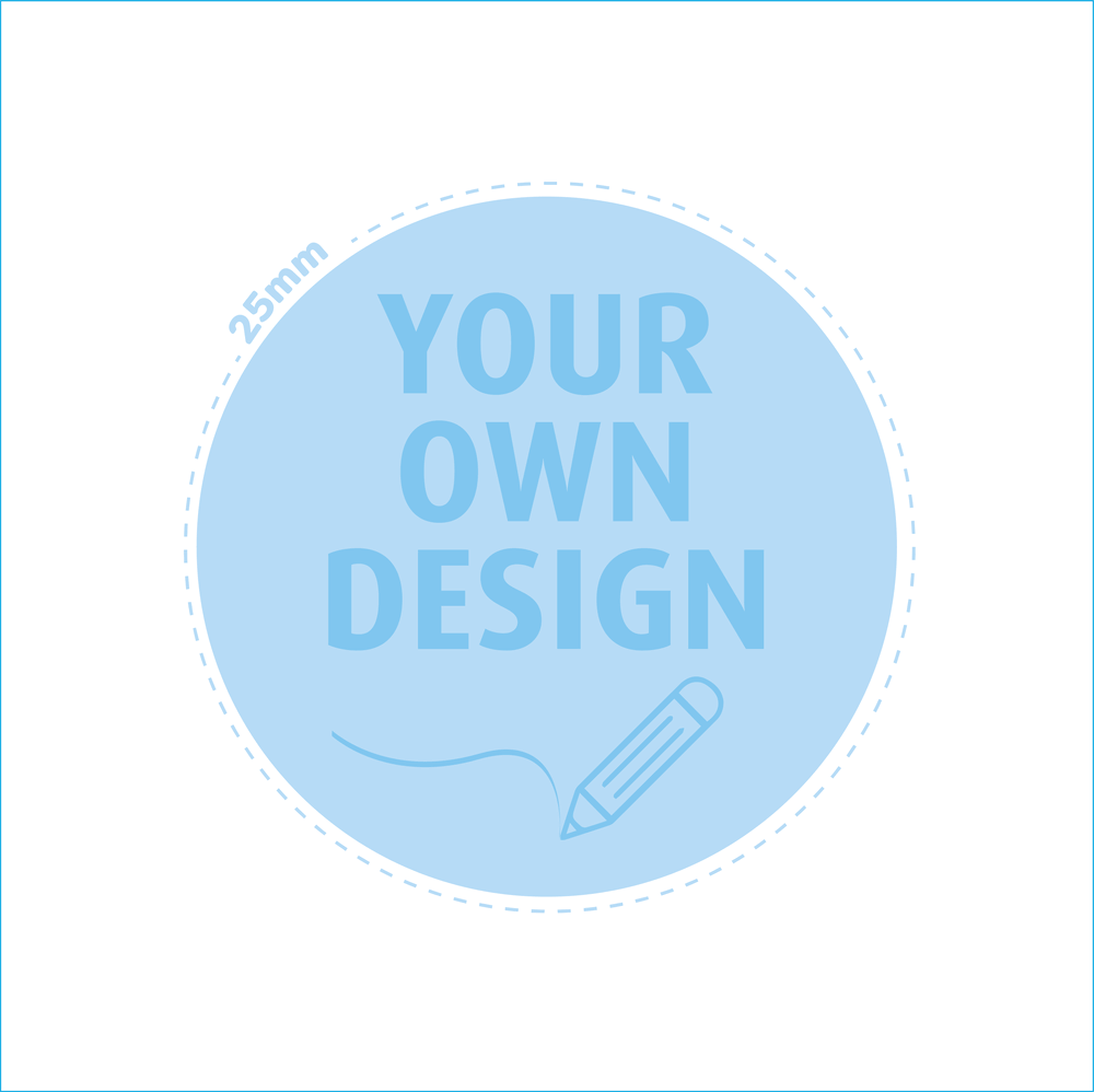 25mm personalised sticker web image