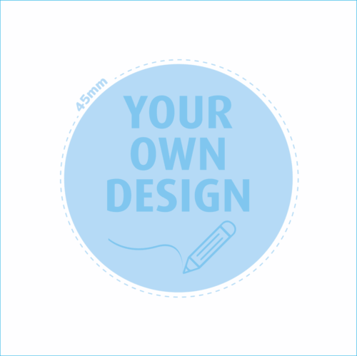 45mm personalised sticker web image