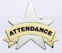 Attendance Star Badges Big Box