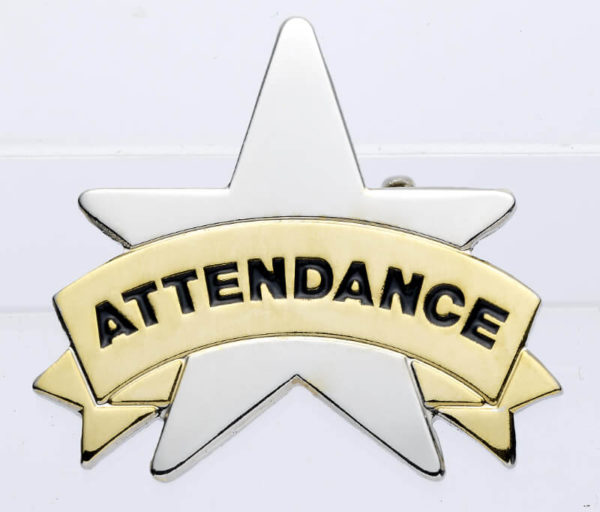 Attendance Star Badges Big Box