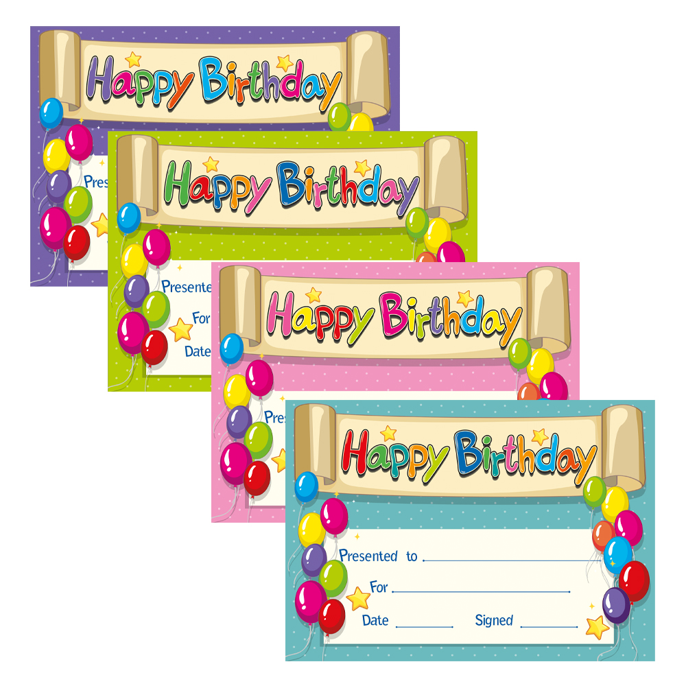 Happy Birthday Cerifticate Big Box