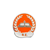 R.E Enamel Badges