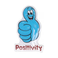 Positivity Shaped Enamel Badges