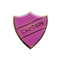 Captain Shield Enamel Badges (Purple)