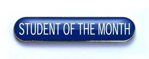 Student of the Month Enamel Badges Blue