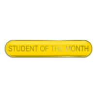 Student of the Month Enamel Badges Yellow