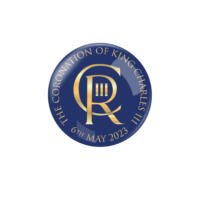 KC013 Coronation button badge
