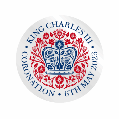 KC027 Coronation sticker (pack of 100)