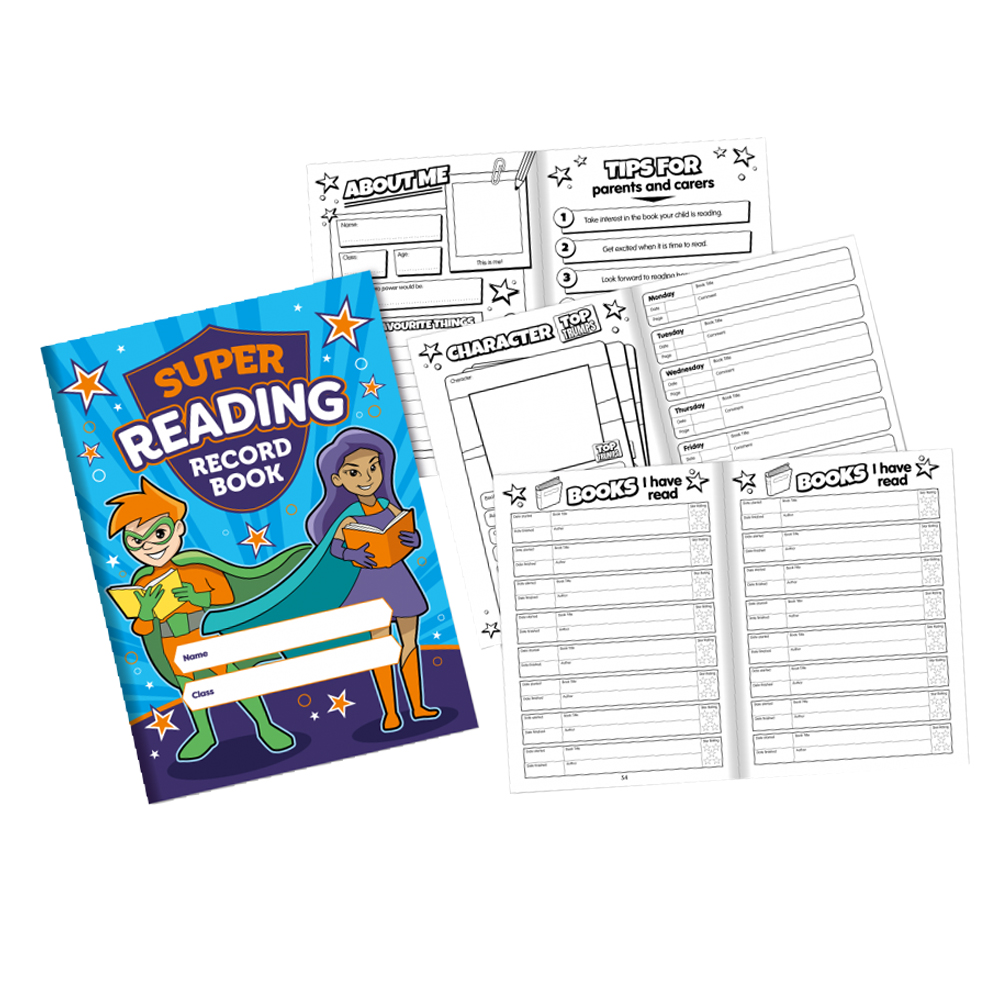 KS2 Reading Records Classpack (Superhero)