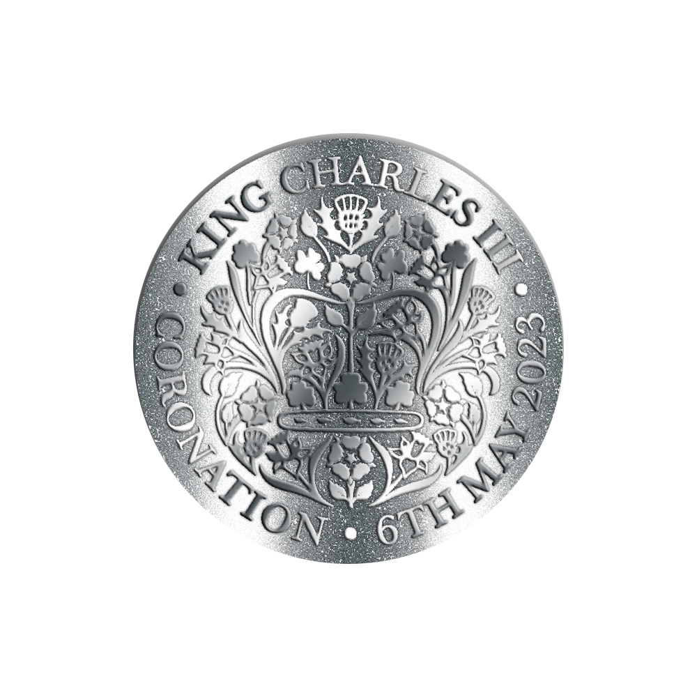 KC009 Coronation badge (pack of 5)