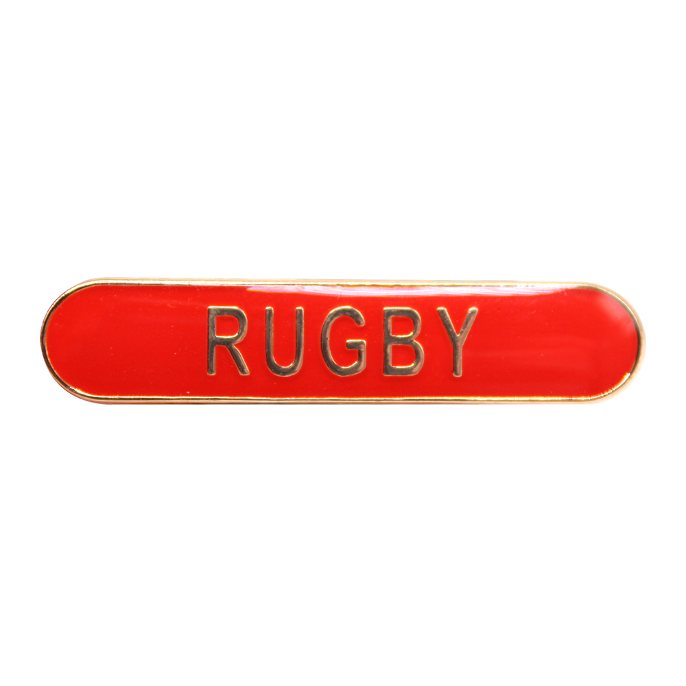 Rugby Enamel Badge (Red)