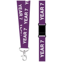 Year 7 lanyards in Purple (pack of 10)