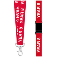 Year 8 lanyards in Red (pack of 10)