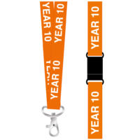Year 10 lanyards in Orange (pack of 10)