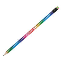 Metallic round pencil with eraser