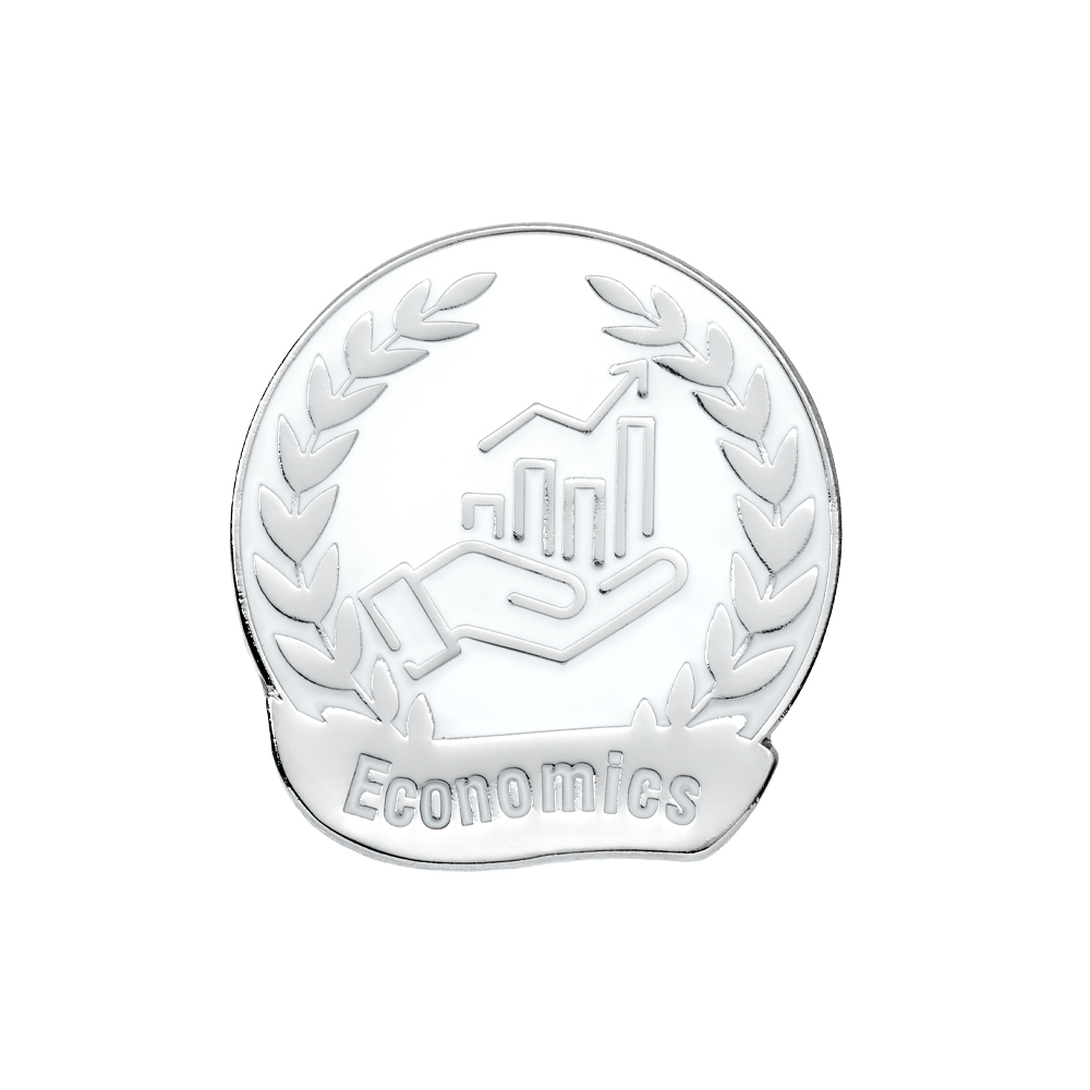 Economics Enamel badge