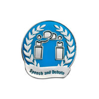 Speech & Debate Enamel Badges