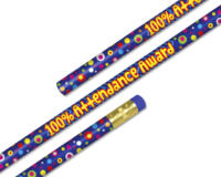 100% ATTENDANCE AWARD PENCIL BIG BOX