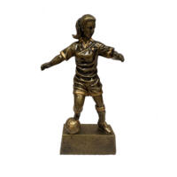 3D Action Female Football Trophy