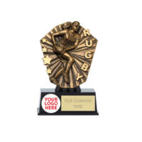 Cosmos Mini Shield Female Rugby Award 12.5cm (5")