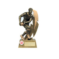 Gold Flash 3D Rugby Player Trophy