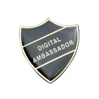 DIGITAL AMBASSADOR badge in black (pack of 5)