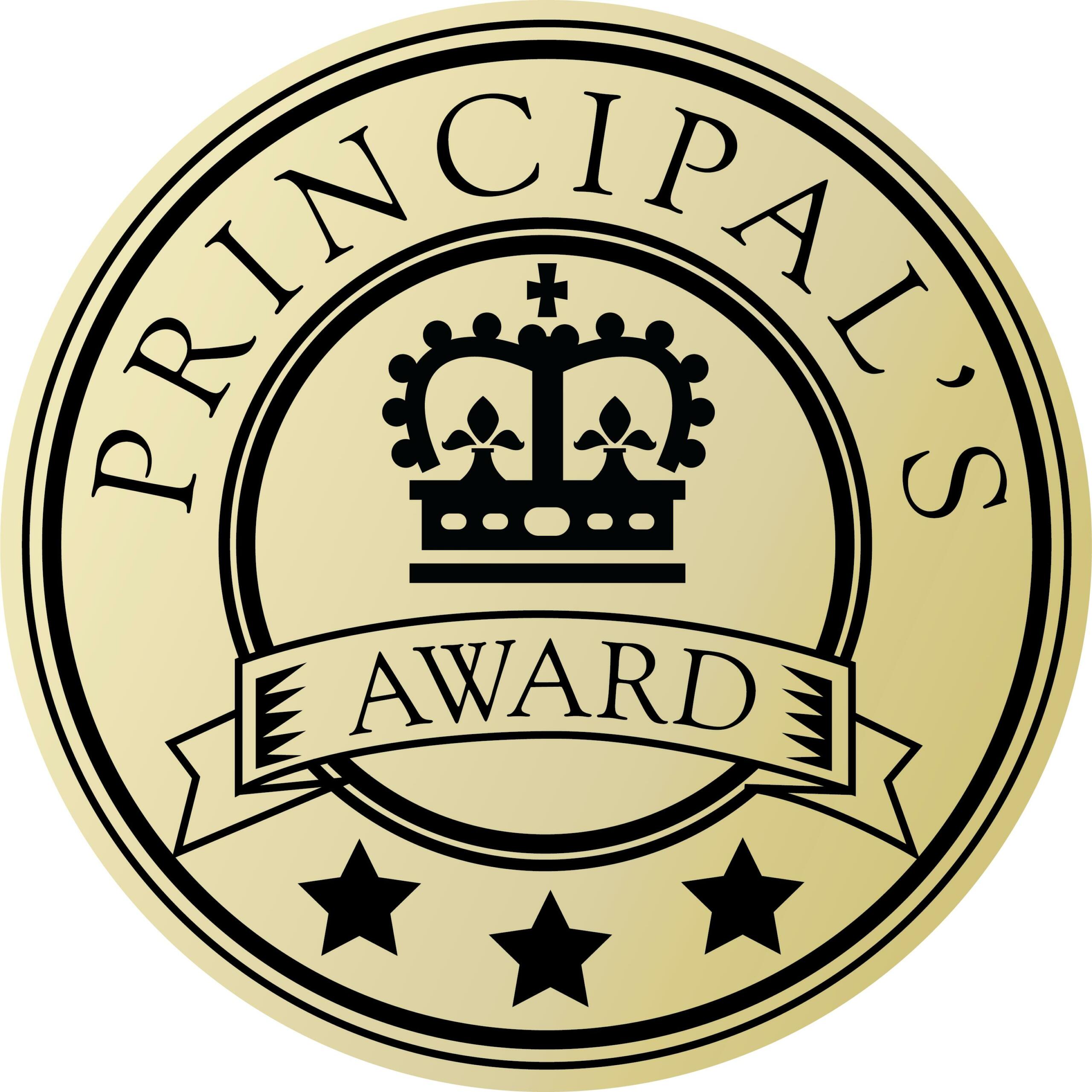 Jumbo Stickers 'Princiapls Award' - Gold