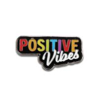 Positive Vibes Enamel Badge (Pack of 5)