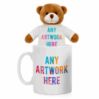14cm Henry Bear & Printed Mug
