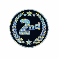 2nd Metallic and Holographic sticker 44mm